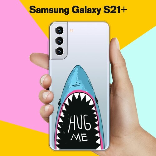 Силиконовый чехол Акула на Samsung Galaxy S21+