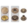 Кнопка Micron PMB-02 альфа металл d 12.5 мм №12 шлифованная бронза 3874512012 - изображение