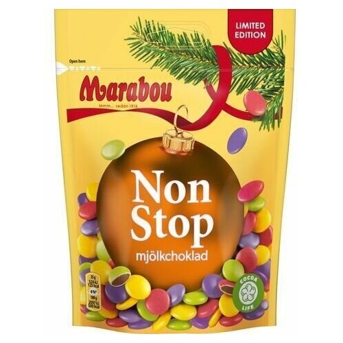 Шоколадное драже Marabou Non stop оригинал 225 г (Из Финляндии)