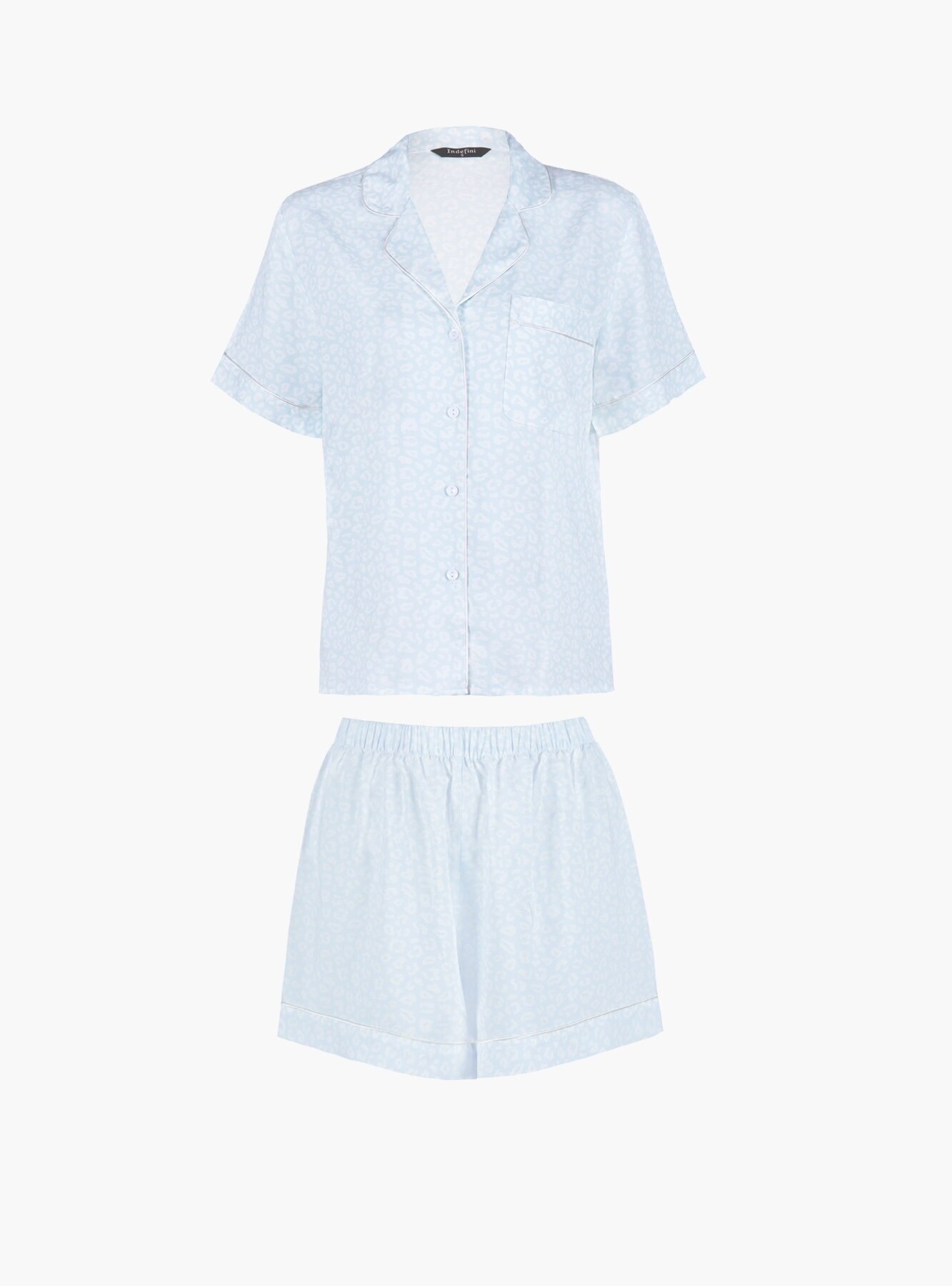 Домашняя пижама с футболкой и шортами/ INDEFINI / 2105TBD-S - фотография № 6