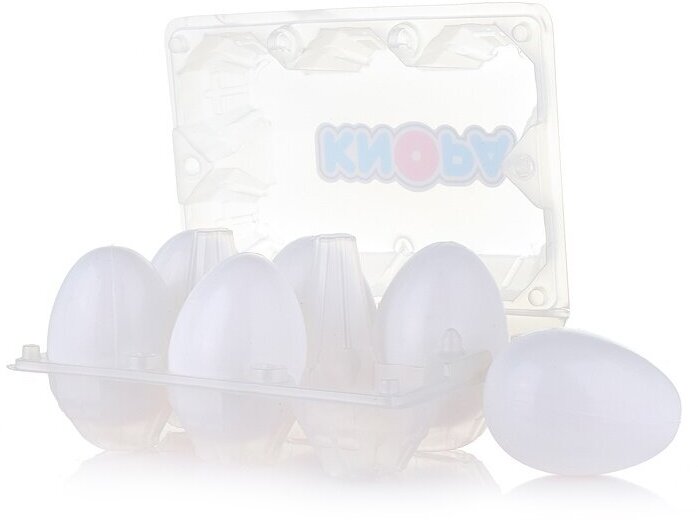 Яйца игрушечные Knopa 6 штук, фиолетовые, детские (87098)