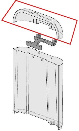 Крышка 5313210111 кофеварки DeLonghi EC250-EC270-EC271 - фотография № 2