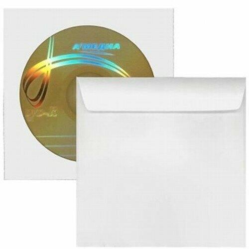 Конверт бумажный с окном на 1 компакт-диск Soundbox - 1000шт.