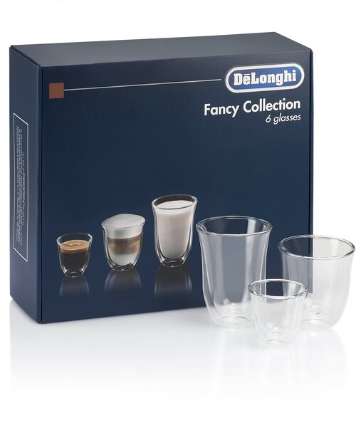 Набор стаканов DeLonghi Mix Glasses Set DLSC302, 6 шт., прозрачный