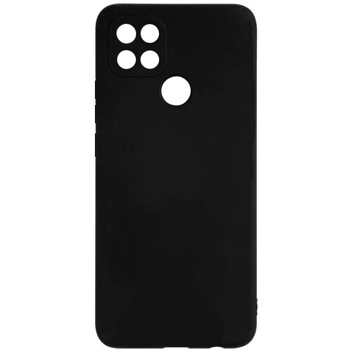 Защитный чехол накладка для смартфона Oppo A15 силиконовый черный