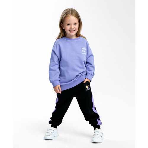 фото Толстовка button blue, размер 158, фиолетовый