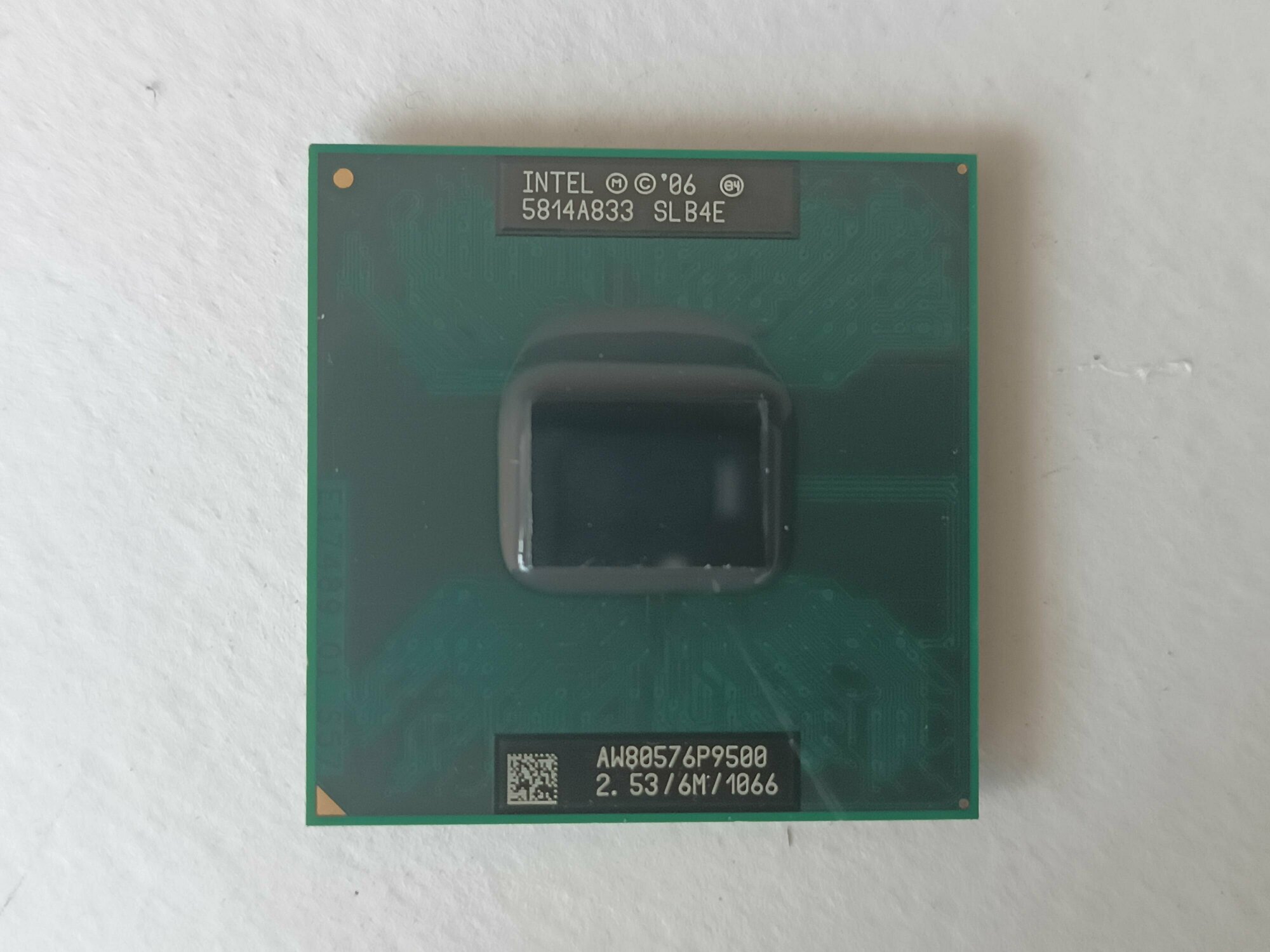 Intel Core2Duo P9500 253/6M/1066 Penryn 2 ядра 2 потока PPGA478 процессор для ноутбука