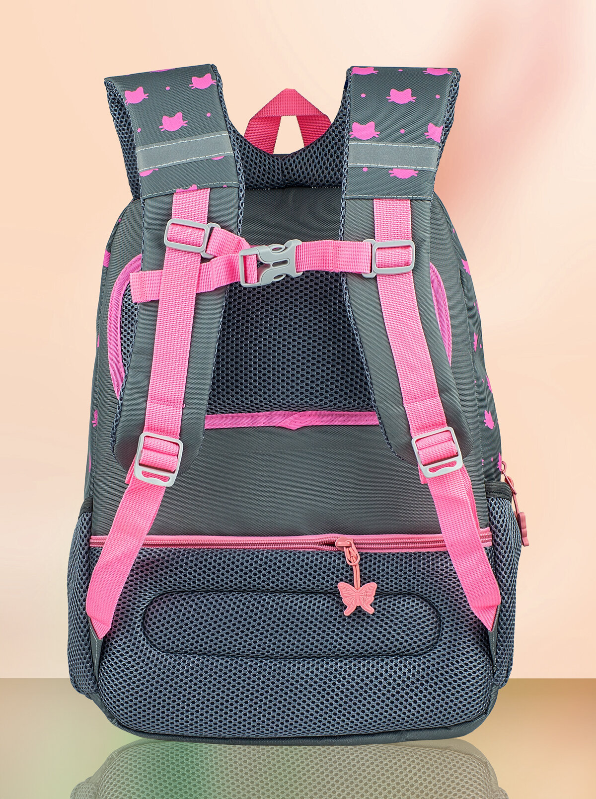 Рюкзак школьный, городской - повседневный. Грудная стяжка. Мягкая спинка — фото 1