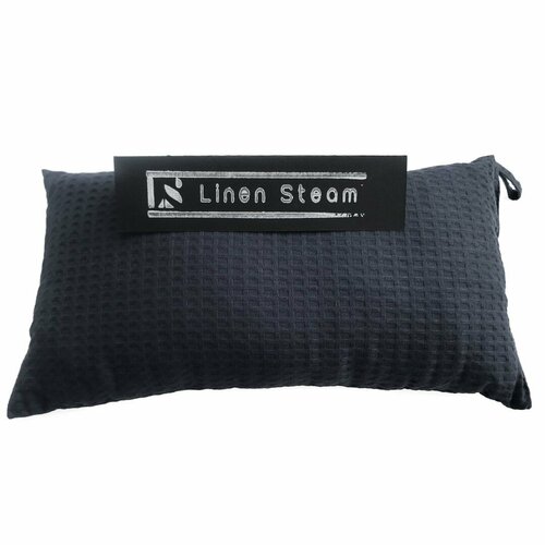 Подушка для бани Linen Steam Дельфин (22х40 см, графит, 100% хлопок) подушка для бани linen steam дельфин 22х40 см графит 100% хлопок