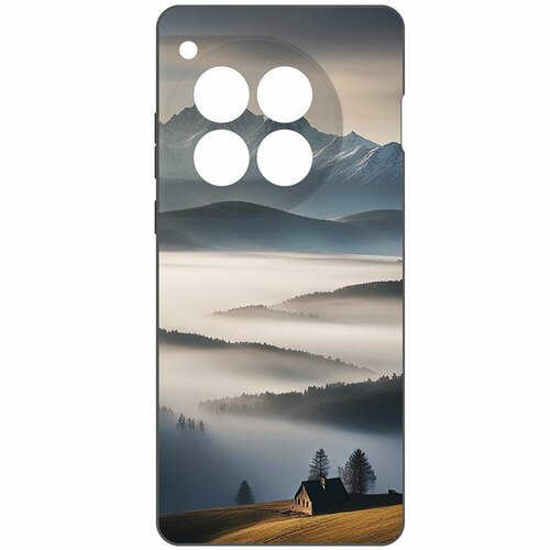 Чехол-накладка Krutoff Soft Case Туман для OnePlus 12 черный