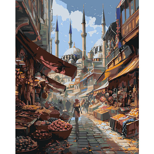 Картина по номерам Город Стамбул, Турция: мечеть 40x50 картина по номерам две картинки colibri чайки и чай на фоне голубой мечети стамбула
