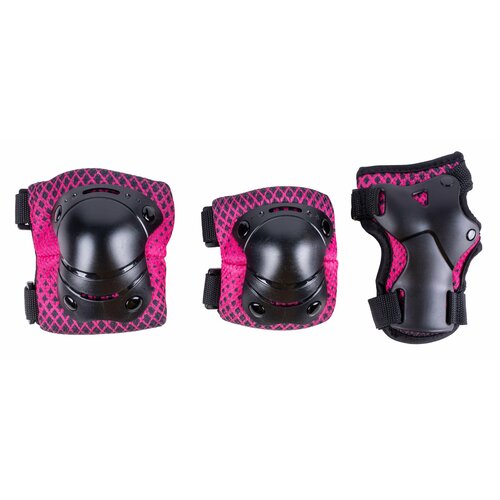 Комплект защиты Safety Fit Teens 1.0 pink (наколенники, налокотники, защита ладоней) L