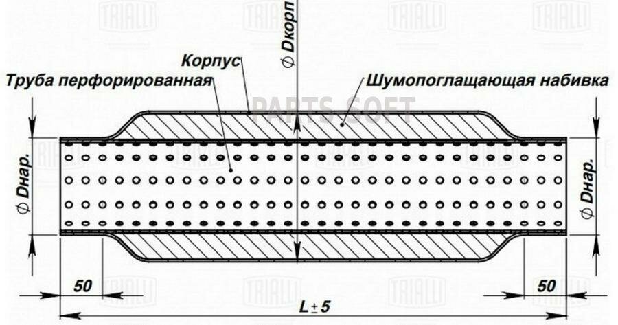 TRIALLI ESM605501 Стронгер 60550-76 с перф. вн. узлом (ESM 605501)