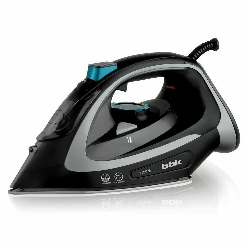 Утюг электрический BBK ISE-2405, черный/серебро