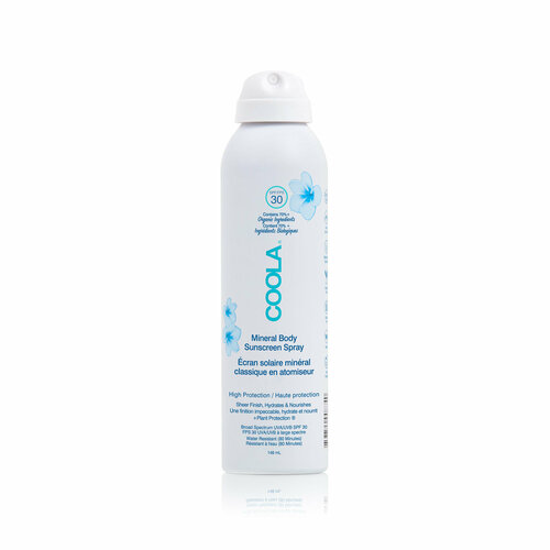 Солнцезащитный спрей для лица и тела без запаха SPF30 COOLA Mineral Body Sunscreen Spray SPF30