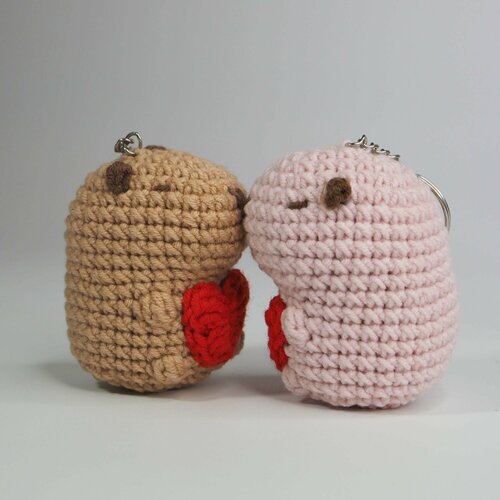 Набор для вязания парные брелки Капибары