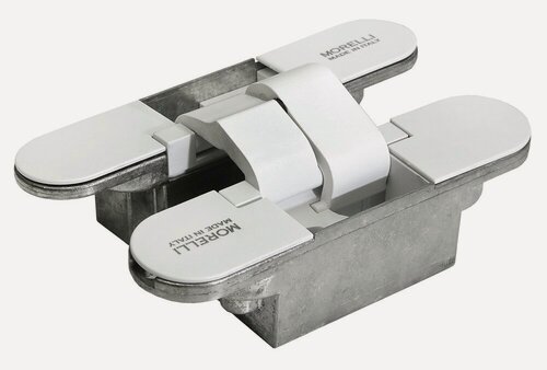 Изображение товара Петля дверная скрытая Morelli с 3-D регулировкой HH-3 W белый, петля металлическая накладная для межкомнатных дверей