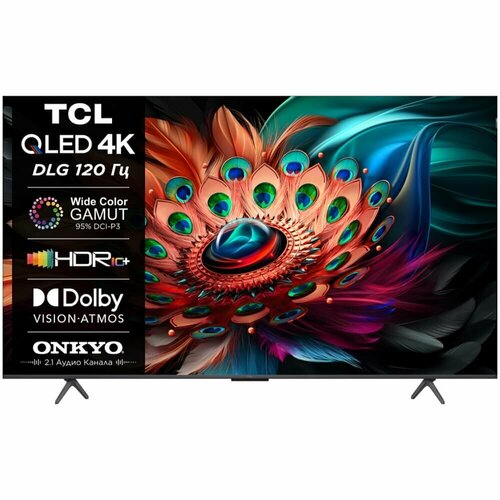 Телевизор TCL 55C655 (2024) черный