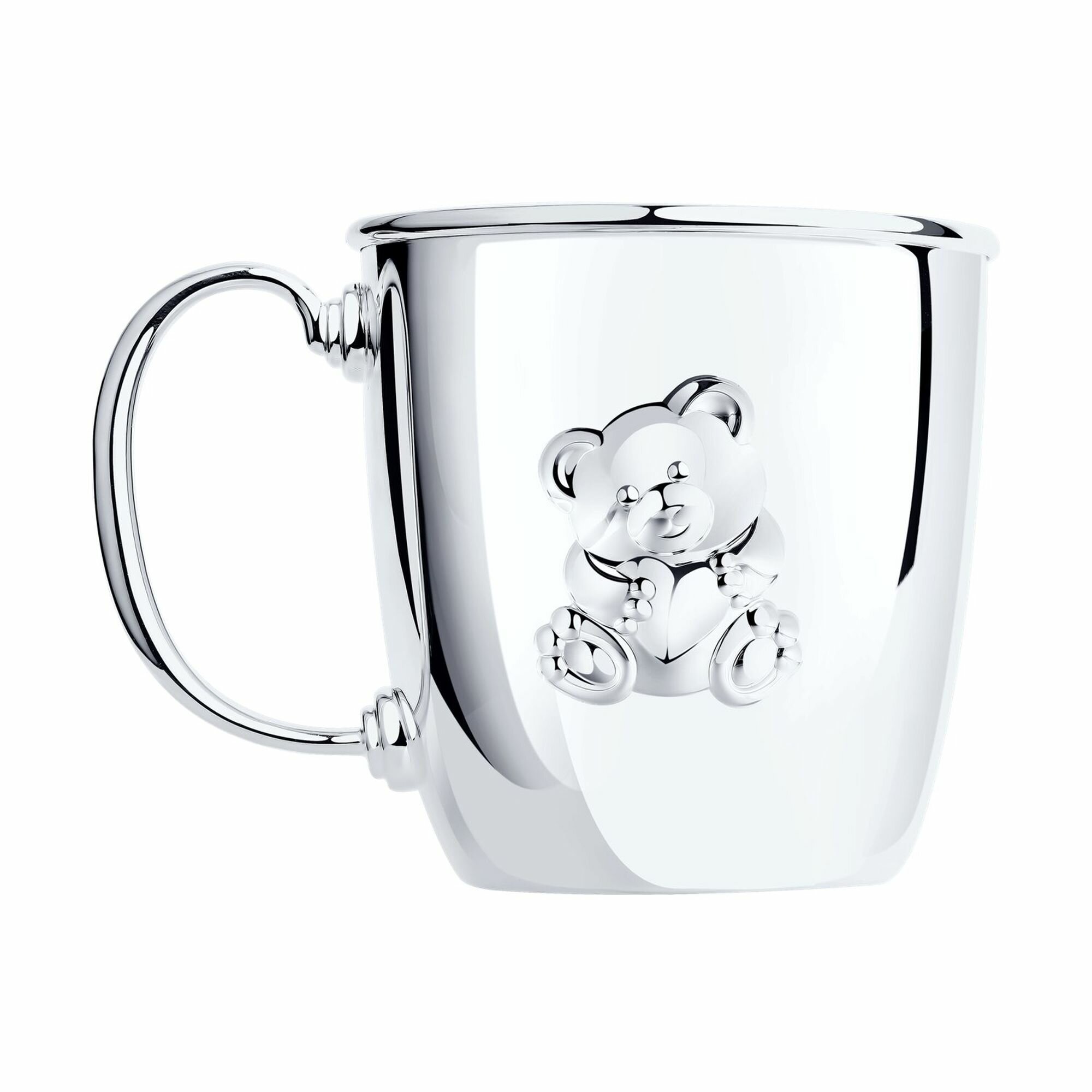Подарочный сувенир-кружка Мишутка из серебра DIAMANT-ONLINE 141379