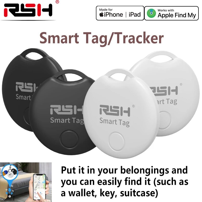 Изображение RSH смарт-трекер для ключей и домашних животных 1pcs black