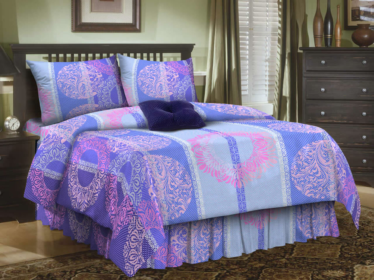 Простыня из бязи 100 х 150 - М - 142 - Фиолетовый Коралл