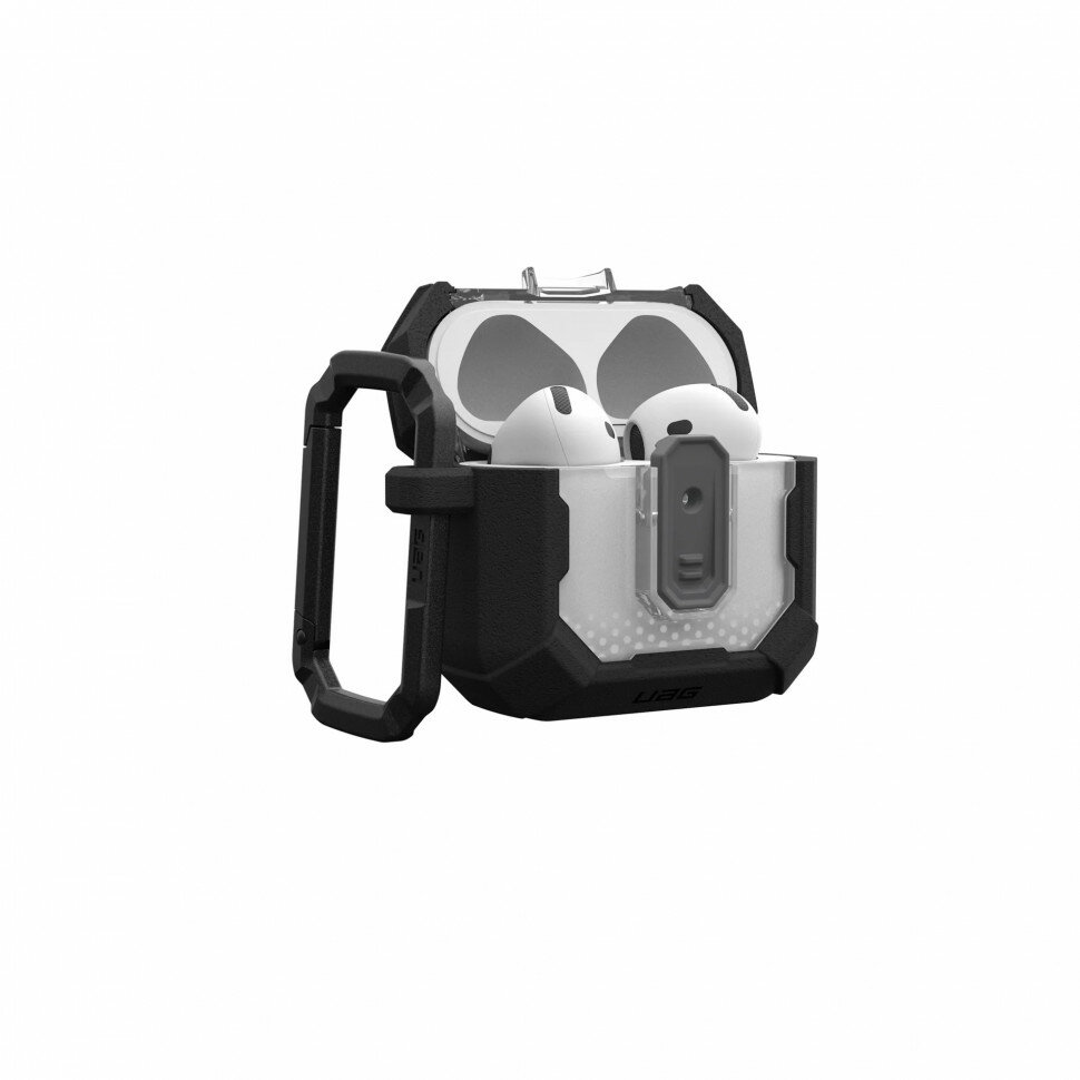 Чехол + карабин UAG Plasma Case Black для Apple AirPods 4 черный 104129114040