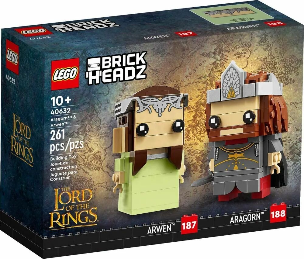 Конструктор LEGO BrickHeadz 40632 Арвен и Арагорн