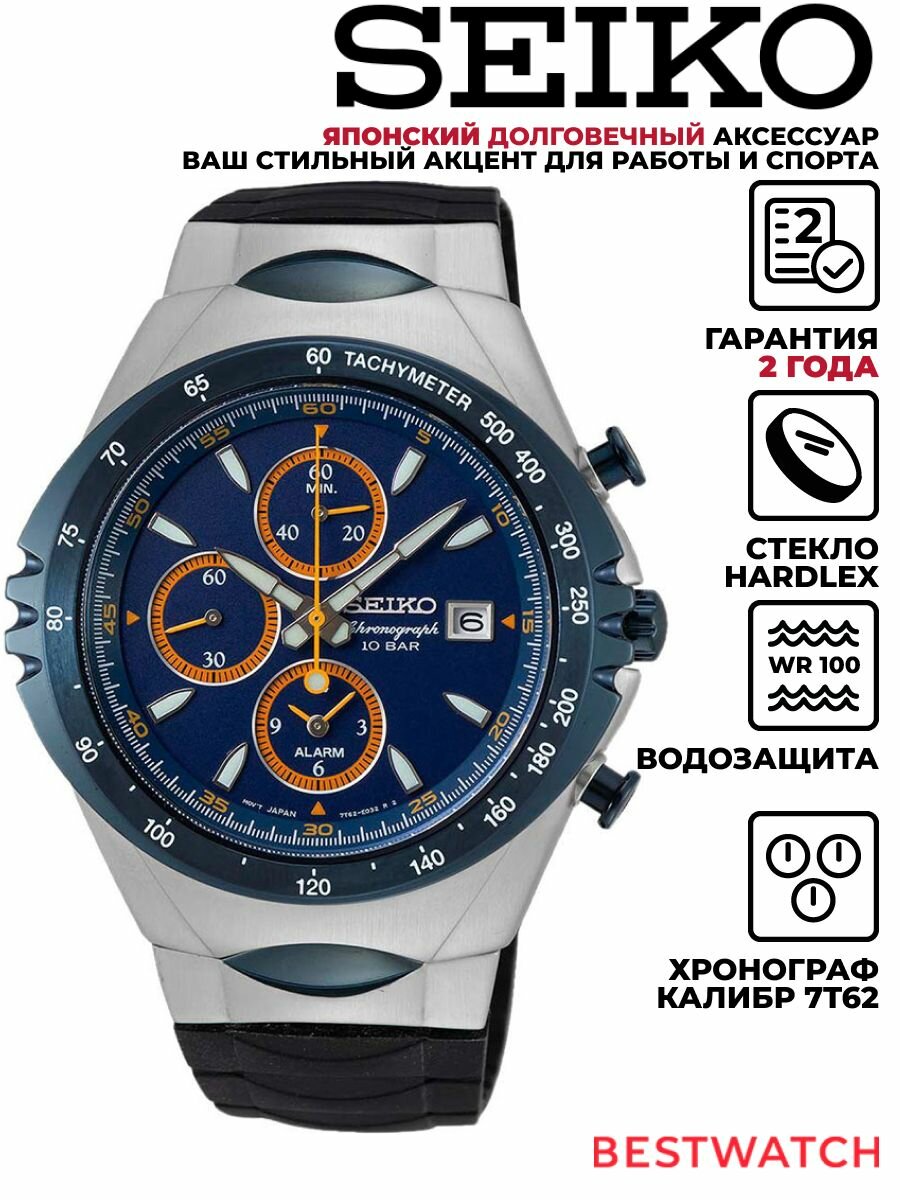 Наручные часы SEIKO, синий