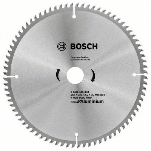 Пильный диск BOSCH ECO ALU/Multi 254x30-80T (2608644394) 2608644394