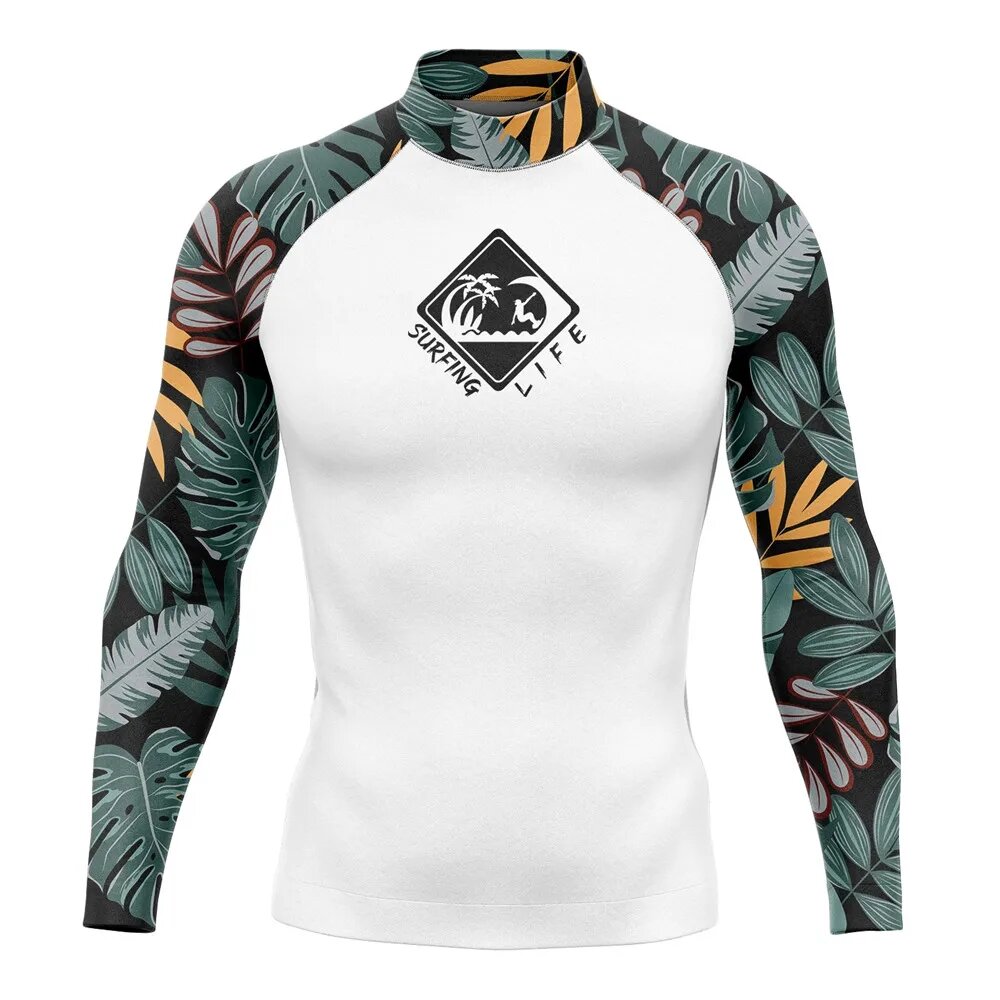 Rashguard мужская футболка для серфинга из полиэстера, M, Мужской