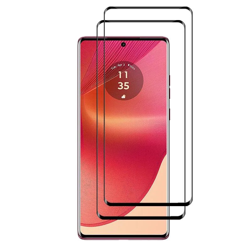 Полноэкранное стекло для Motorola Edge 40, защита экрана Moto Edge 40, закаленное стекло, 3D Защитная пленка для телефона Motorola Edge 40, 2 Screen Protector, ForMoto Edge40