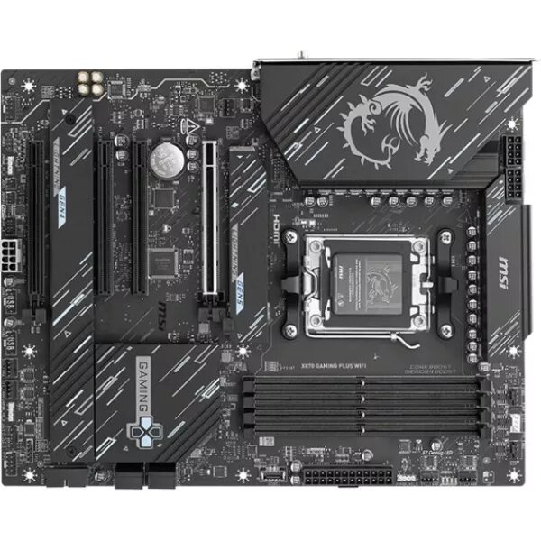 Материнская плата MSI X870 GAMING PLUS WIFI SocketAM5 AMD X870 ATX AC`97 8ch(7.1) 5Gigabit RAID+HDMI