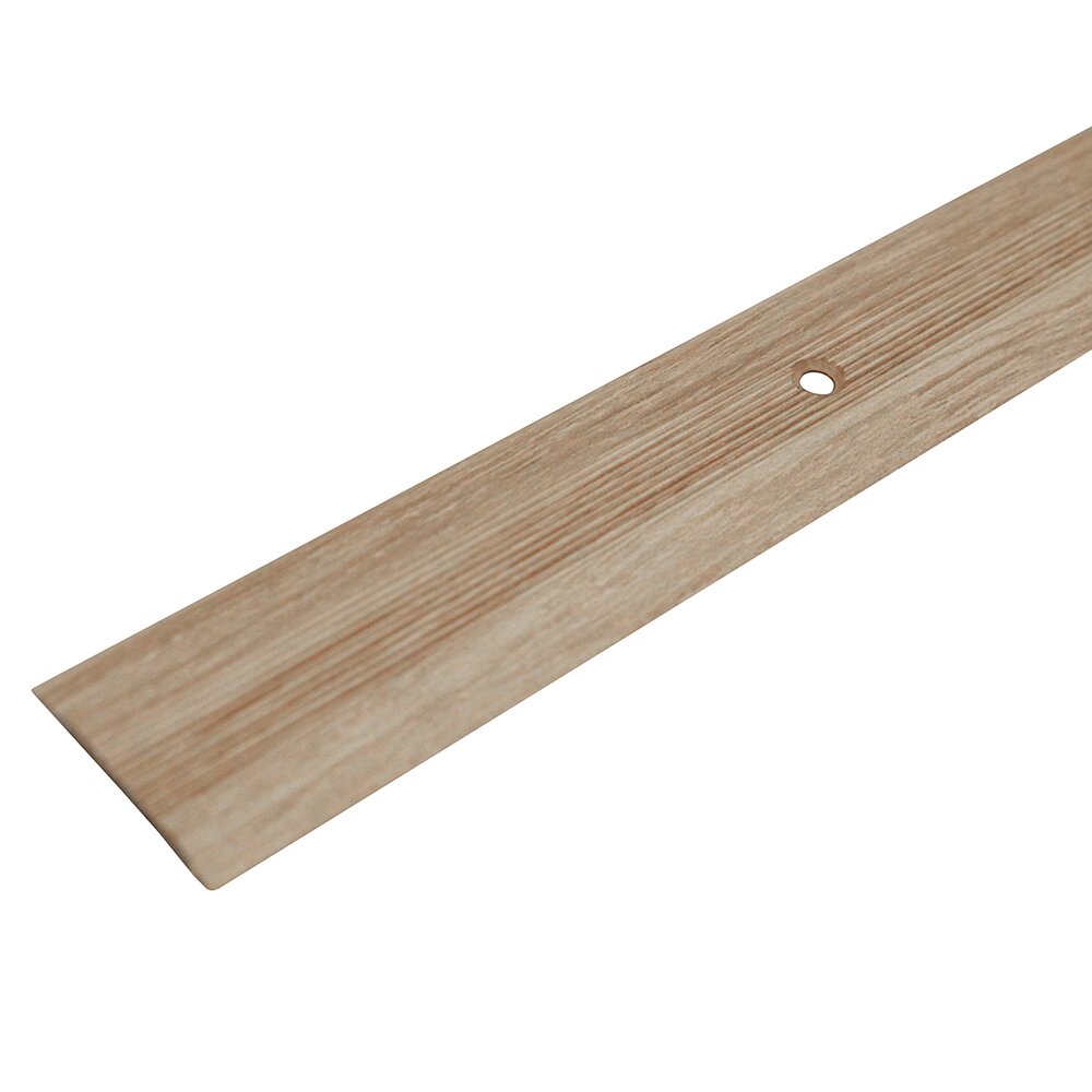 Порог алюминиевый декорированный Стык 28х3 мм Аляска 09 м