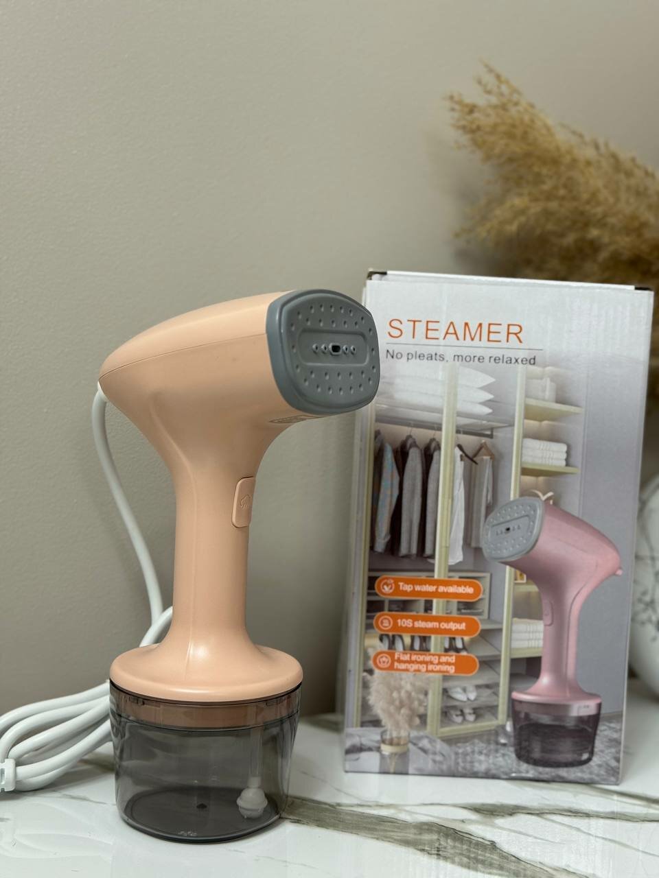 Портативный ручной отпариватель одежды с прозрачным резервуаром для воды, вертикальный парогенератор для дома