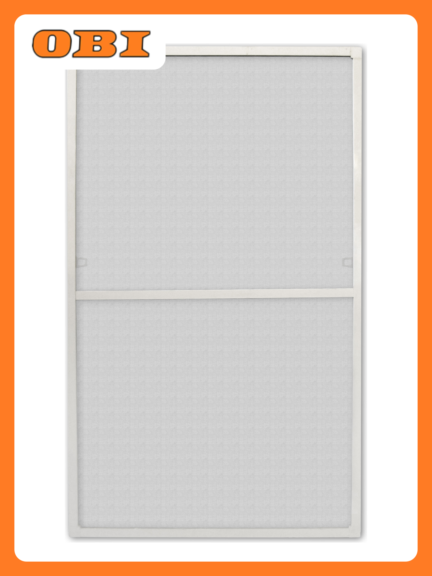 Сборная москитная сетка белая 1420x670 мм к окну 1500х750 мм петли