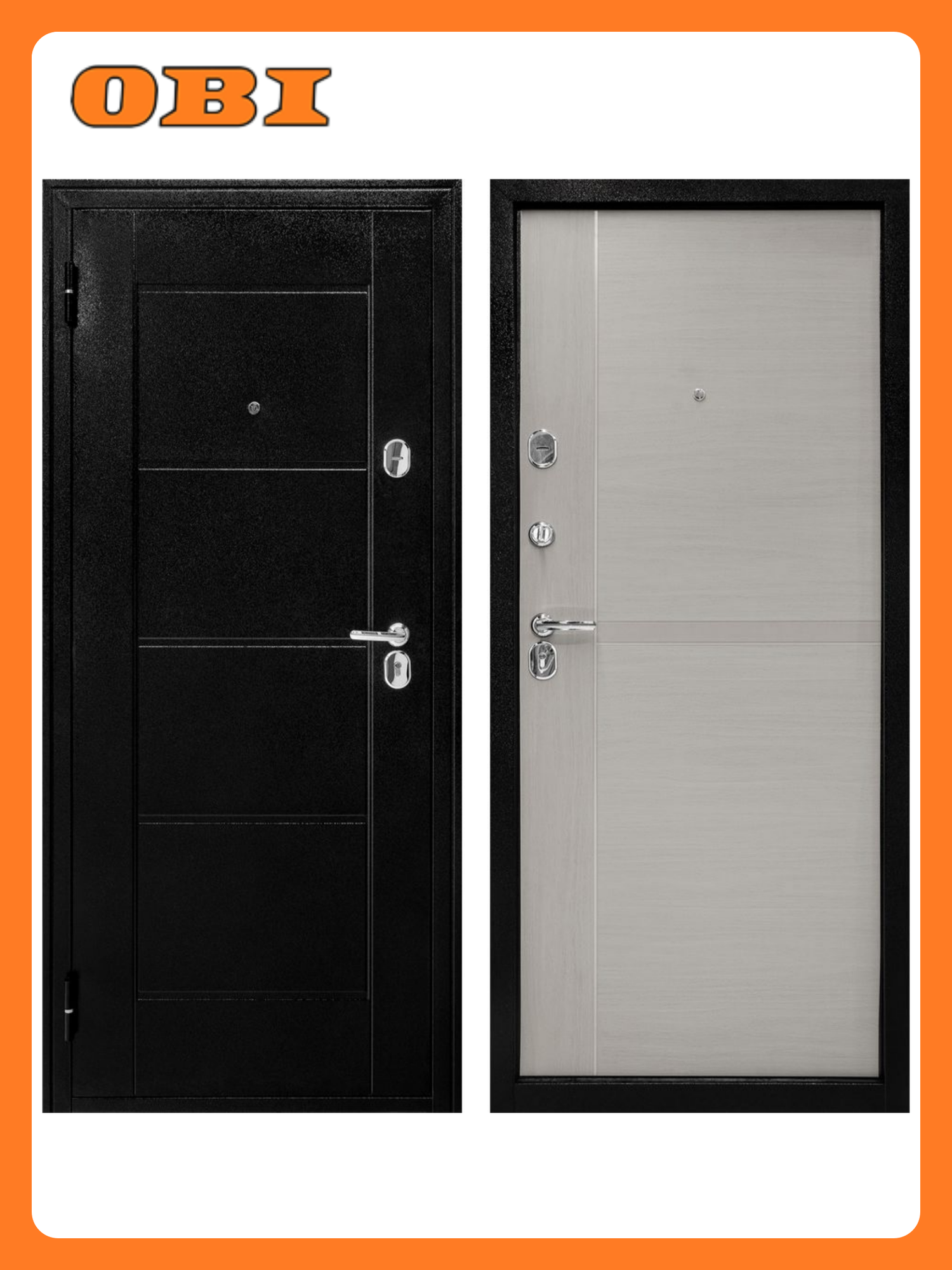 Дверь металлическая Форпост Бук серый 86х205 левая сталь