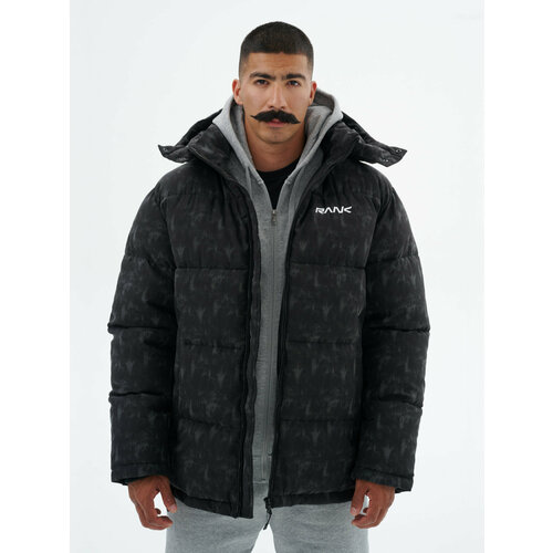 фото Куртка rank proof-tex bl printed jacket, размер xl, черный
