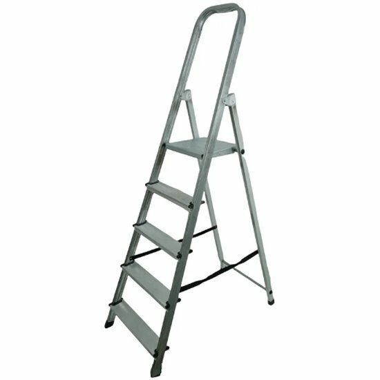 Лестница-стремянка Lwi 5 ступеней сталь/алюминий (05S+A)