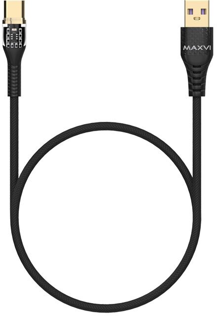 Кабель Maxvi MCw-61T USB-Type-C черный