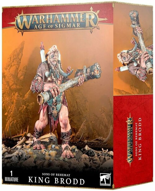 Миниатюра для настольной игры Warhammer Age of Sigmar: Sons of Behemat King Brodd