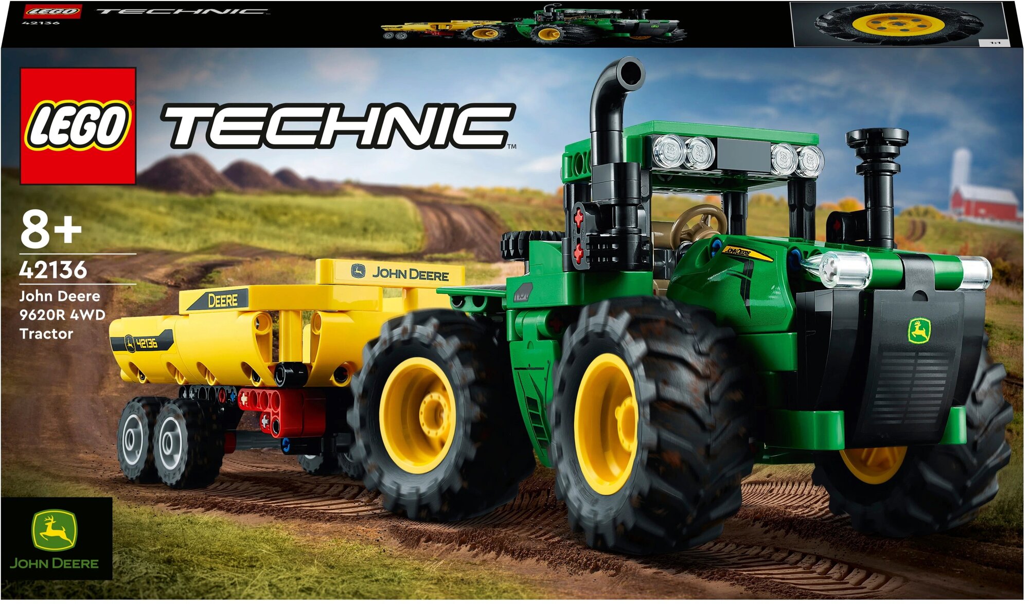 Конструктор LEGO Technic 42136 "Трактор John Deere 9620R 4WD" - фото №20