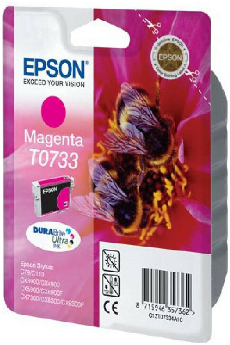 Epson T0733 (пурпурный) - фото №13