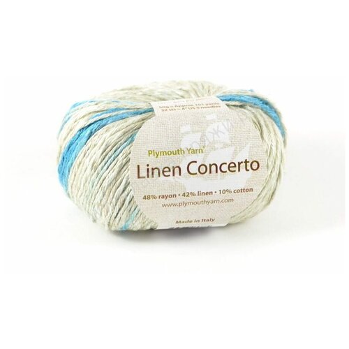 фото Пряжа linen concerto (италия) 48% вискоза, 42% лен, 10% хлопок, 50 гр./92 м. plymouth yarn