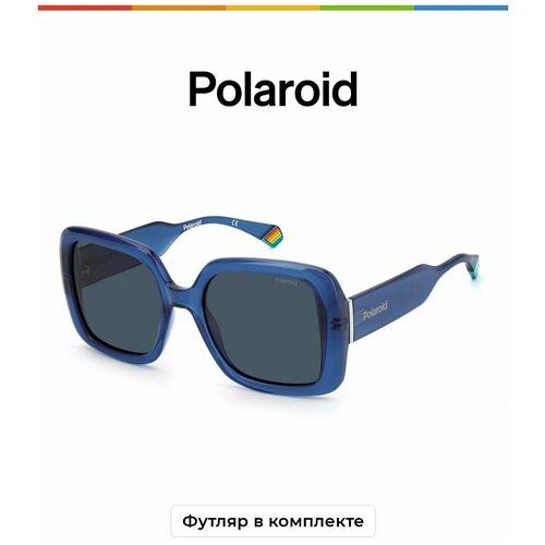 Солнцезащитные очки Polaroid Polaroid PLD 6168/S PJP C3 PLD 6168/S PJP C3, синий polaroid pld 6172 s pjp