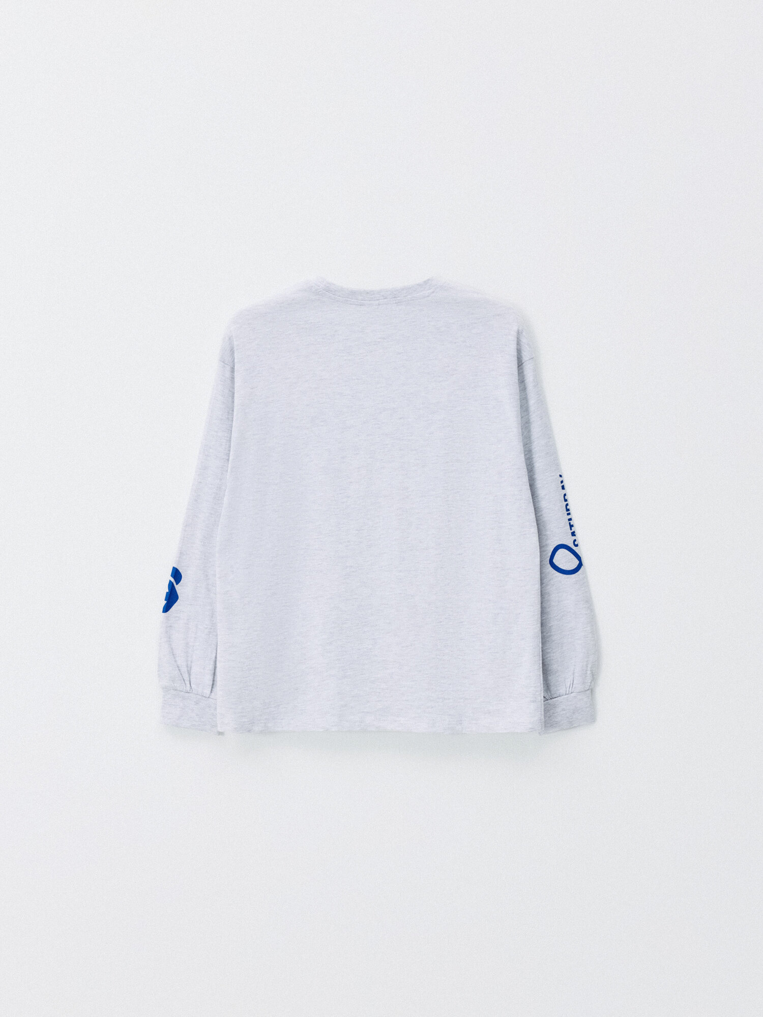 Свитшот Sela, размер 128, светло-серый меланж — фото 1