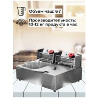 Фритюрница (6л+6л) DF-82 Foodatlas Eco