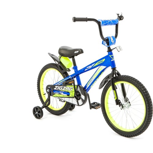 Велосипед детский двухколесный 18 ZIGZAG CROSS синий от 5 до 7 лет на рост 105-130см требует финальной сборки 837700₽