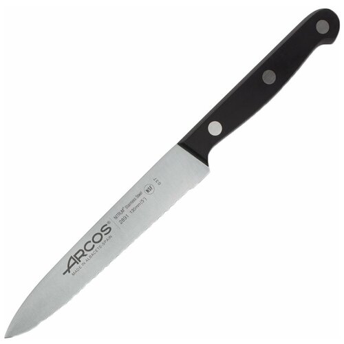 Нож для томатов ARCOS Universal 13 см 289104 Испания, нержавеющая сталь, черный
