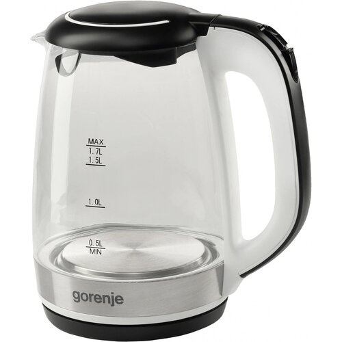 Чайник электрический Gorenje K17GLBWGOR 17л 2200Вт черный корпус стекло 378100₽