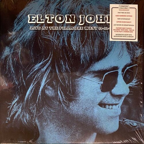 Elton John – Live At The Fillmore West 11-12-70 (Blue Vinyl)